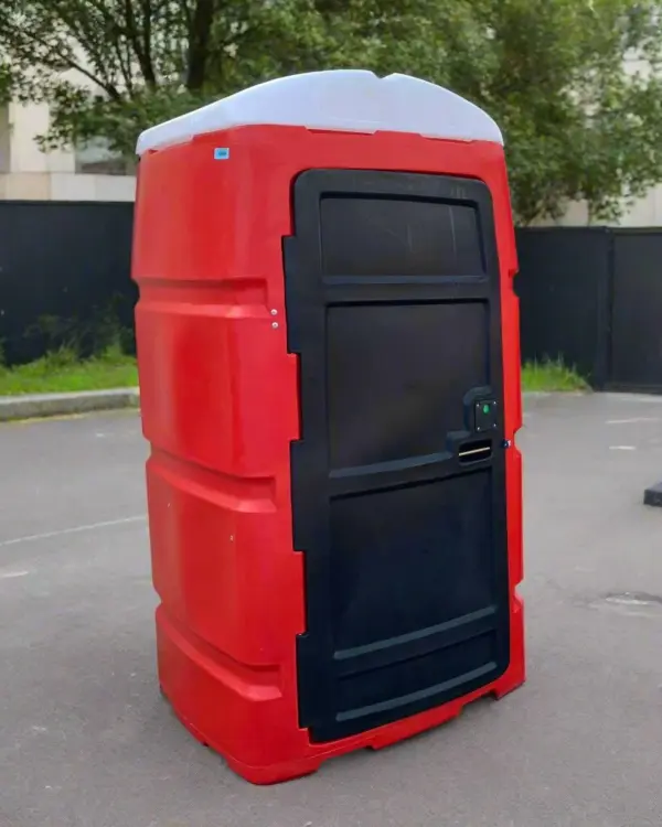buffalo portable toilet red and black