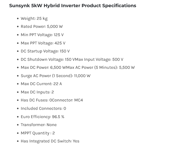 screenshot 2026 09 16 at 07 39 06 sunsynk 5kw hybrid inverter for sale south africa