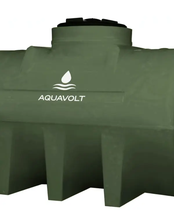 olive green chemical tank