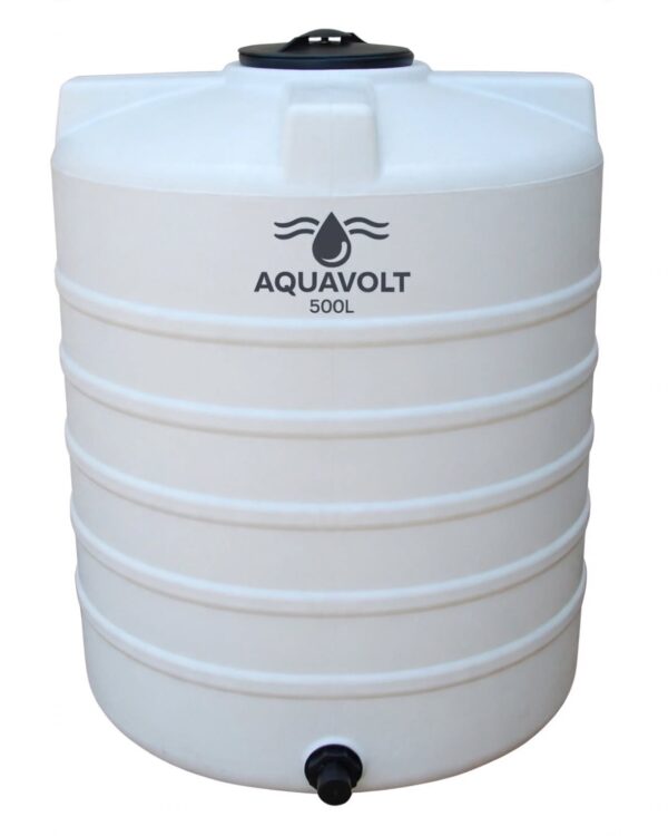 white cylindrical water tank