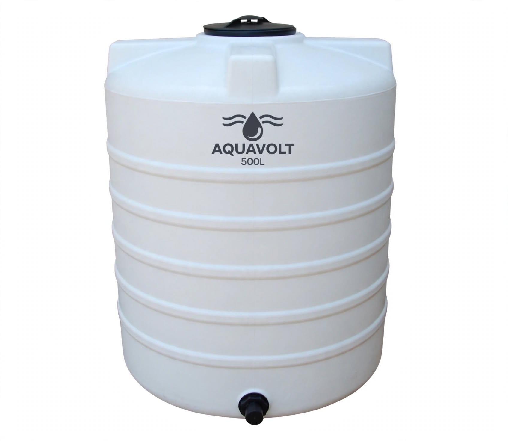 white cylindrical water tank